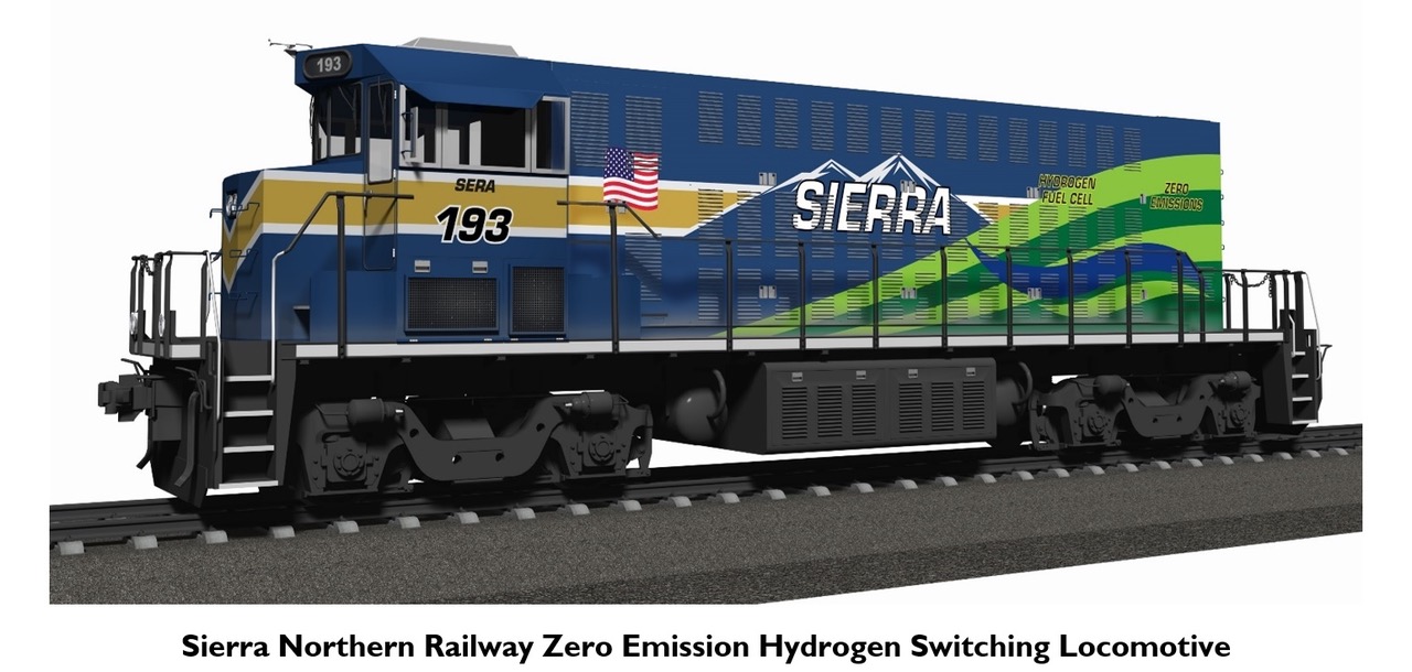 Sierra Northern Railway Zero-Emission Hydrogen Switcher Locomotive 083022